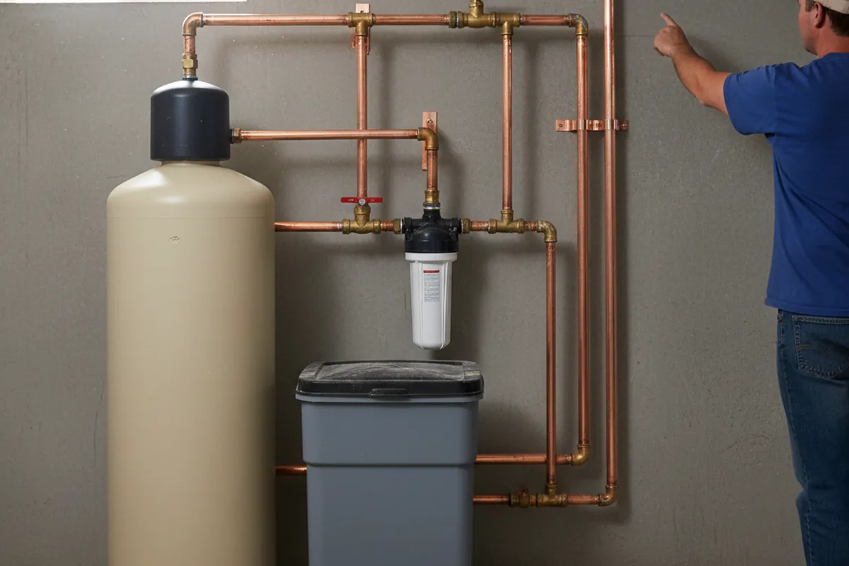 Whole-house water treatment system installed in Le Roy